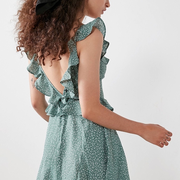 Flynn Skye Mimi Ruffle Mini Dress Polka Dot Print - Picture 5 of 8